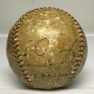 BABE RUTH Lou Gehrig Signed 1930 Yankees Team Baseball 21 AUTO ' s PSA/DNA LOA HOF 2