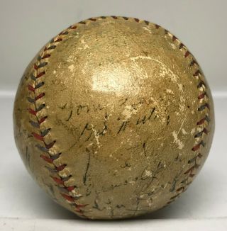 BABE RUTH Lou Gehrig Signed 1930 Yankees Team Baseball 21 AUTO ' s PSA/DNA LOA HOF 5