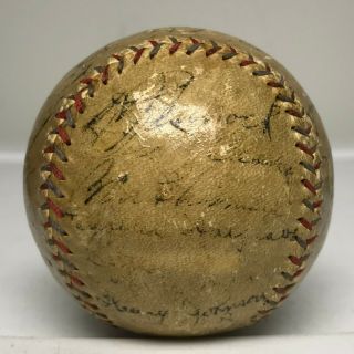 BABE RUTH Lou Gehrig Signed 1930 Yankees Team Baseball 21 AUTO ' s PSA/DNA LOA HOF 8