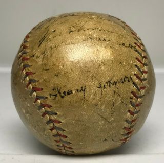 BABE RUTH Lou Gehrig Signed 1930 Yankees Team Baseball 21 AUTO ' s PSA/DNA LOA HOF 9