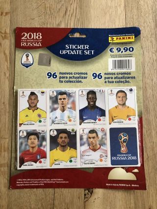 Panini Russia 2018 World Cup Stickers Update Set