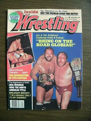 Inside Wrestling 12/85 Brody Murdoch Flair Vs Slaughter Baby Doll Sunshine