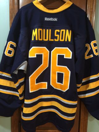 Matt Moulson 26 Game Worn Buffalo Sabres 2016/17 Jersey - Sabres & Tagging