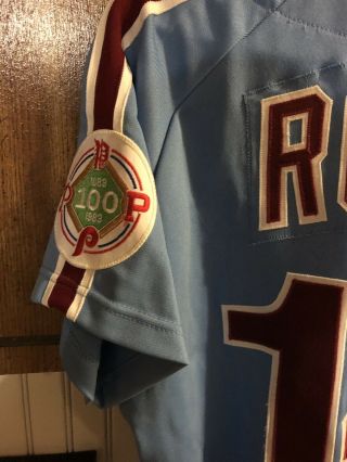 Phillies Game Used/ Worn 1983 Pete Rose Playoff Jersey 2
