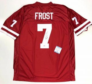 Scott Frost Signed Nebraska Cornhuskers Adidas Jersey Beckett F19522