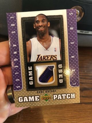 2007 - 08 Ud Upper Deck Kobe Bryant 3 Color Patch Invest With Stitching