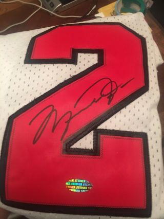 Michael Jordan Mj Autographed Chicago Bulls Signed Jersey Auto Steiner Hologram