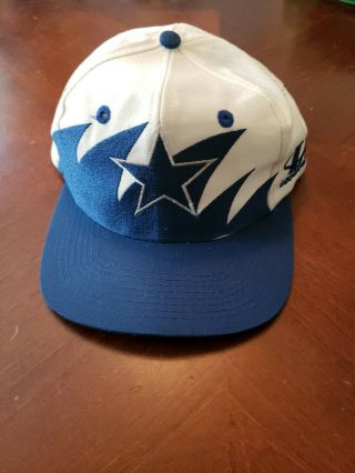 Vintage Logo Athletic Shark Tooth Dallas Cowboys Sharktooth Snapback Cap Hat