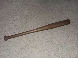 Antique Flat End Wagon Tongue Style Baseball Bat 1880s Hand Turned