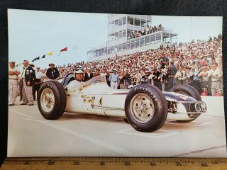 1959 Champion Spark Plug Bill Cheesbourg Indy 500 6x9 Card