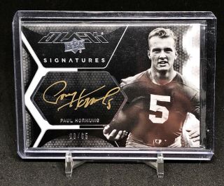 2012 Exquisite Black Paul Hornung Gold On Card Auto /65 Notre Dame