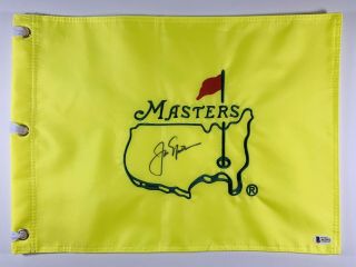 Jack Nicklaus Signed Undated Masters Pin Flag Authentic Beckett Bas Loa A62952