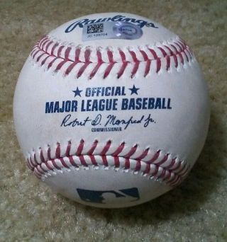 Mike Trout Game Ball Mlb Authentication May 23 2019