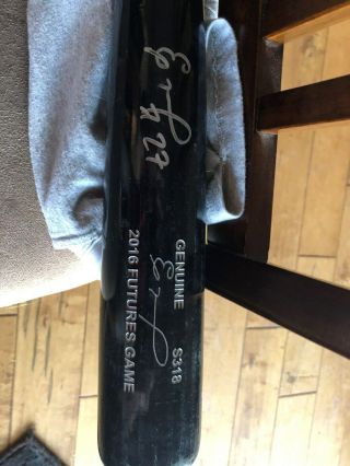 Eloy Jimenez Chicago White Sox Game Bat 2016 Futures Game Signed