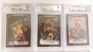 2007 - 08 Upper Deck Chronology Kevin Durant Rc 215 (bgs 8.  5),  135 (bgs 9),  159