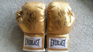 Manny Pacquiao Keith 1x Thurman Signed Autographed Boxing Gloves Ufc Vegas,  Proof