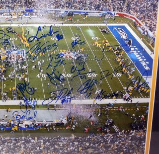 Pittsburgh Steelers Signed 20 x 24 Photo Framed 26 Autos DA025168 3