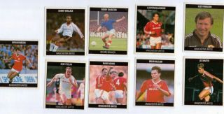9 1989 - 1990 Orbis Football Stickers Featuring Manchester United