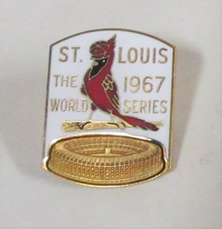 1967 St.  Louis Cardinals World Series Press Pin Nm
