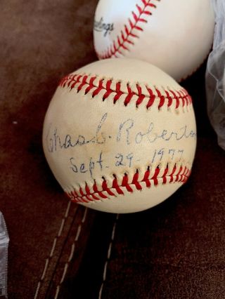 Charlie Robertson Died 1984 Former Signed Autographed Baseball Chicago White Sox