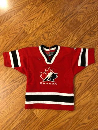 Vintage Nike Team Canada Olympic Red Hockey Jersey Rare Infant Jersey Size 12m