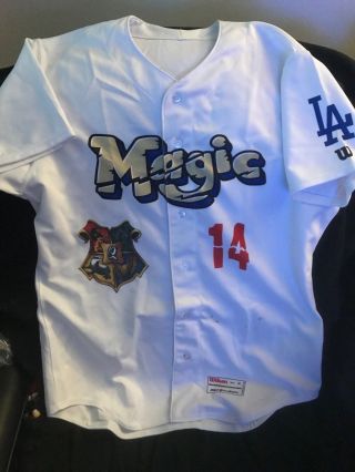 La Dodgers Gavin Lux Signed Game Used/worn Rancho Cucamonga Jersey