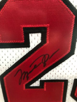 Michael Jordan Chicago Bulls 23 Jersey,  Signed,  Authenticated,  Retirement Season 3