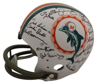 1972 Miami Dolphins Autographed/Signed TK Helmet 26 Sigs Scott Csonka JSA 23791 4