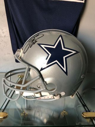 Emmitt Smith Dallas Cowboys Autographed Proline Helmet Psa/dna Certified