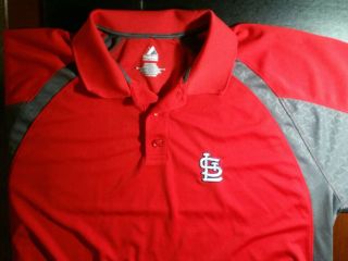 Majestic St Louis Cardinals Xxl Polo Shirt