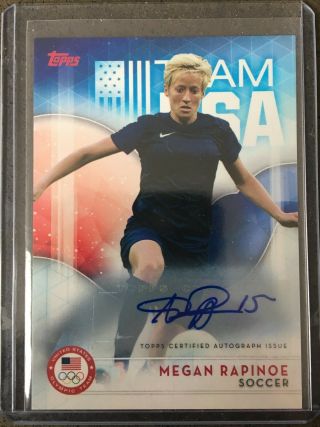 2016 Topps Usa Olympic Team Megan Rapinoe Auto Autograph Soccer 20