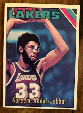 Kareem Abdul - Jabbar 1975 - 76 Topps 90 Los Angeles Lakers