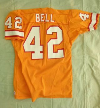Ricky Bell Tampa Bay Buccaneers Signed Game - Worn Jersey Wilson Sz 46 Usc Trojans
