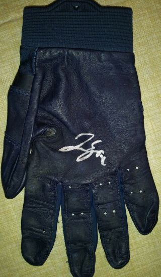Houston Astros Ws Mvp George Springer Game Autographed Nike Batting Glove.