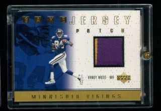 1999 Upper Deck Game Jersey Patch Randy Moss 2 Color Patch Rm - P Vikings