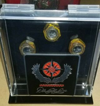 Dale Earnhardt Inc.  Lug Nuts From D.  E.  I.  In Hinged Display Case