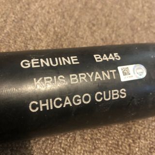 Kris Bryant Chicago Cubs Game Bat