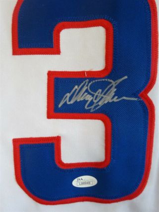 DAVEY JOHNSON SIGNED AUTO CHICAGO CUBS WHITE JERSEY JSA AUTOGRAPHED 2