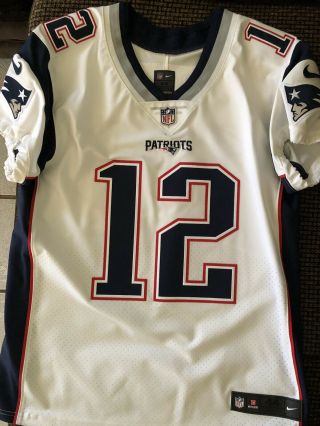 Nike England Patriots Tom Brady Authentic Elite Vapor Pro Cut Jersey Sz 44