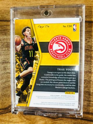18 - 19 Opulence Trae Young Rookie Patch Auto RPA Platinum True 1/1 Hawks 3