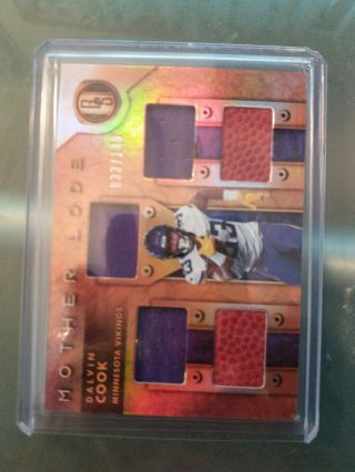 2019 Panini Gold Standard Dalvin Cook Mother Lode Jersey Number 33/149 Vikings