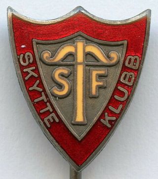 Sweden Shooting Club Member Badge Pin Grade