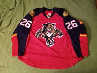 Florida Panthers 2015 - 16 Set 2 Game Worn/issued Teddy Purcell 26 Home Jersey