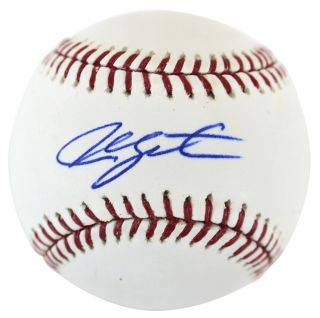 Angels Justin Upton Authentic Signed Oml Baseball Autographed Mlb Fj573351