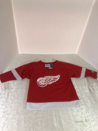 Detroit Red Wings Ccm Nhl Hockey Jersey Toddler Size 2t - 4t