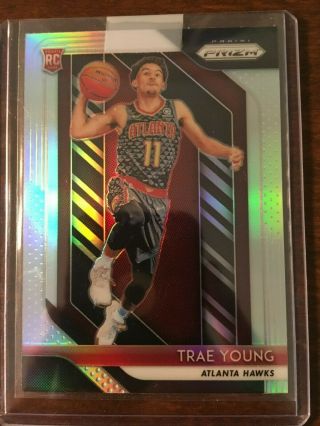 2018 - 19 Prizm Trae Young Silver Prizm Refractor Rookie Card Rc