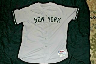 ANDY PETTITTE game Yankees jersey 2013 final season STEINER 3