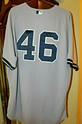 ANDY PETTITTE game Yankees jersey 2013 final season STEINER 7