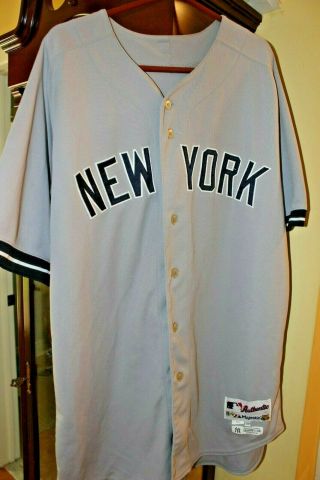 ANDY PETTITTE game Yankees jersey 2013 final season STEINER 8