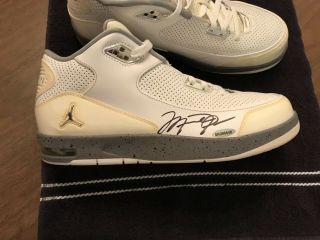Michael Jordan Signed Auto Air Jordan Shoes Uda Upper Deck Sho90648 & Holo